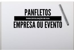 Eu vou criar a arte para seus panfletos ou folhetos