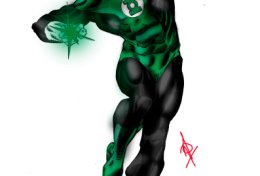 Eu vou fazer uma pintura digital do desenho que me enviar