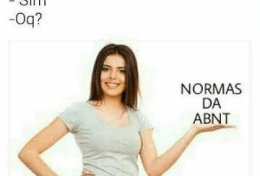 Eu vou colocar seu texto nas normas da ABNT