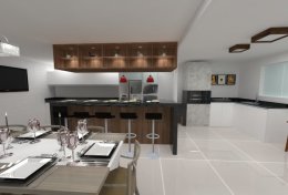 Eu vou Criar projeto de interiores do seu ambiente