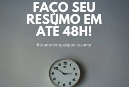 Eu vou Fazer resumos de qualquer assunto ou tema