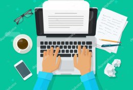 Eu vou escrever seu texto manuscrito para digital