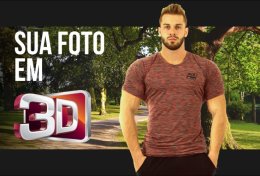 Eu vou deixar sua foto em 3D para ser vista em TV'S 3D