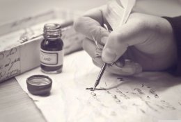 Eu vou escrever poemas e cartas sentimentais pra você