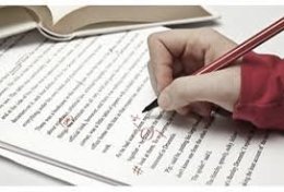 Eu vou revisar seus textos em português ou traduzir do espanhol para o português