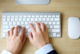 Eu vou digitar seu trabalho ou texto