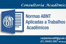 Eu vou Formatar nas normas da ABNT