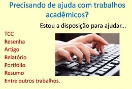 Eu vou revisar e digitar seus trabalhos