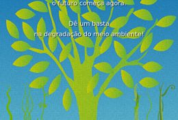 Eu vou criar um design de pôster com suas palavras