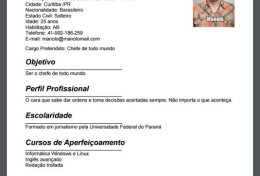 Eu vou Fazer seu curriculo