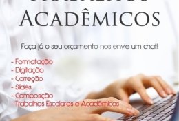 Eu vou fazer trabalhos escolares e acadêmicos