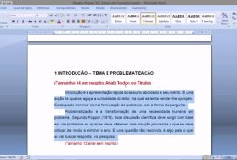 Eu vou ajustar seu trabalho nas regas da ABNT