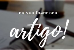 Eu vou fazer seu artigo