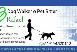 Eu vou passear com seu cachorro uma hora por dia