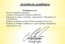 Eu vou auxiliar você nos seus trabalhos acadêmicos