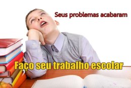 Eu vou fazer seu trabalho de escola ou faculdade