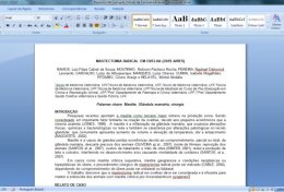 Eu vou colocar os resumos expandidos de trabalhos nas normas exigidas para congressos e revistas