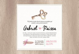 Eu vou criar seu convite de Festa/aniversário/casamento