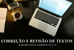 Eu vou revisar seu texto/trabalho