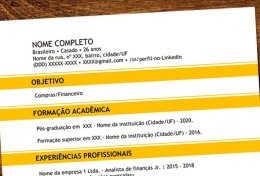 Eu vou fazer seu currículo