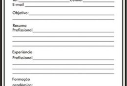 Eu vou fazer seu curriculo