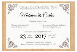 Eu vou fazer convites de eventos