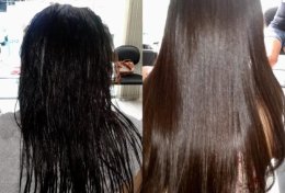 Eu vou fazer avaliação do estado do seu cabelo
