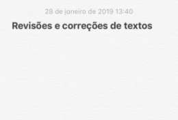 Eu vou revisar seu texto