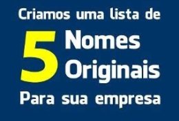 Eu vou criar 5 nomes para sua empresa