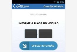 Eu vou consultar a placa e débitos do veículo desejado