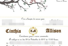 Eu vou fazer seu convite aniversário/casamento