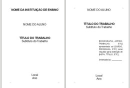 Eu vou fazer seus trabalhos na regra ABNT