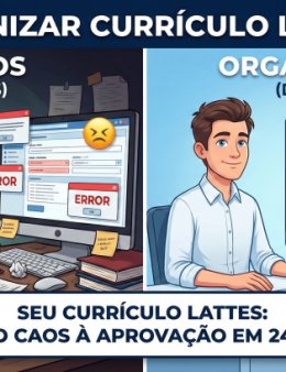 Eu vou padronizar seu Currículo Lattes para você não perder pontos em editais e seleções
