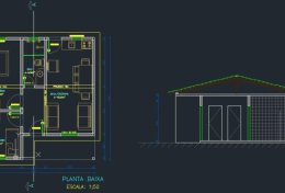 Eu vou fazer uma planta arquitetônica de casa ou sobrado em DWG