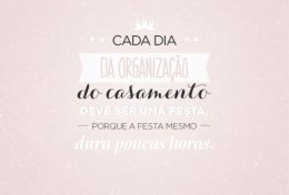 Eu vou te ajudar a organizar seu casamento