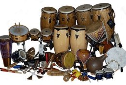 Eu vou dar aula de instrumentos de percussão do samba