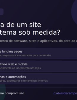 Eu vou Seu desenvolvedor Web