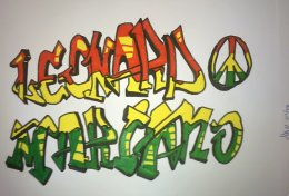 Eu vou fazer seu nome em grafiti