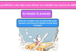 Eu vou te ajudar a formatar seus trabalhos nas normas da ABNT