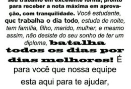 Eu vou TRABALHOS ACADÊMICOS