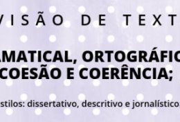 Eu vou revisar textos