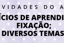 Eu vou responder atividades do AVA