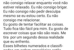 Eu vou escrever qualquer tipo de texto