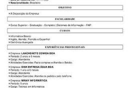 Eu vou criar o seu currículo de forma rápida e atrativo