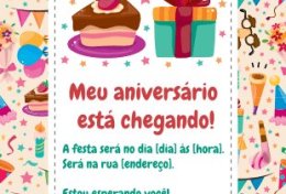 Eu vou fazer seu convite virtual de qualquer tipo de festa