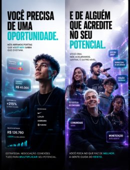 Crio 1 Post Profissional para Instagram, Facebook, TikTok e Redes Sociais