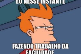 Eu vou fazer trabalhos de faculdade