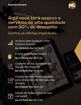 Eu vou oferecer Serviços de Marketing de Alta Qualidade