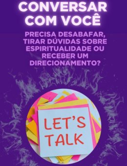 Eu vou conversar com você