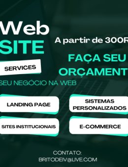 Eu vou fazer seu site